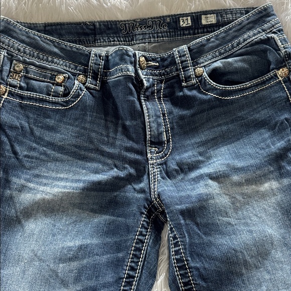 Miss Me Blue Jeans with Embroidery - Picture 3 of 3